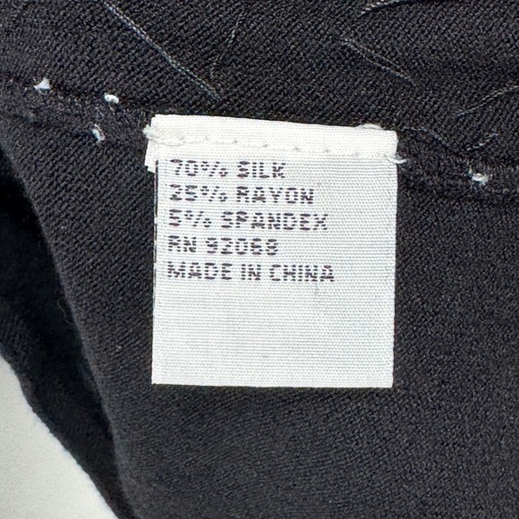 Bonnie and Bill by Holly Beaded Blouse Shirt Top Women Small Black Sequins VTG - Picture 6 of 9